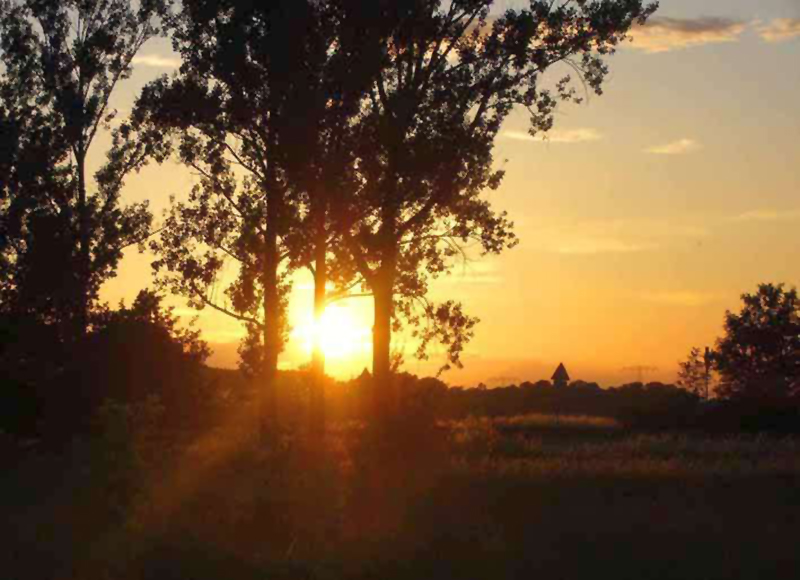 Vereinstreffen in Hoywoy - so 'n richtig guter Sonnenuntergang